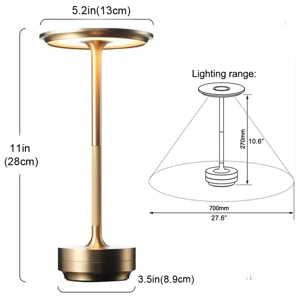 Image galerie 3 - Veilleuse LED Rechargeable à Intensité Variable – Contrôle Tactile 3 Modes