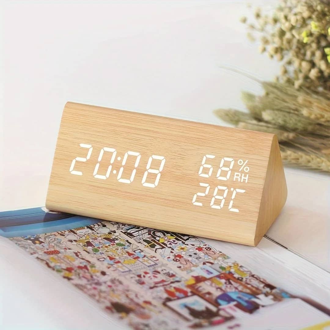 Image galerie 2 - Horloge et Reveil Numerique, Affichage Multifonction : Heure, Température et Humidité