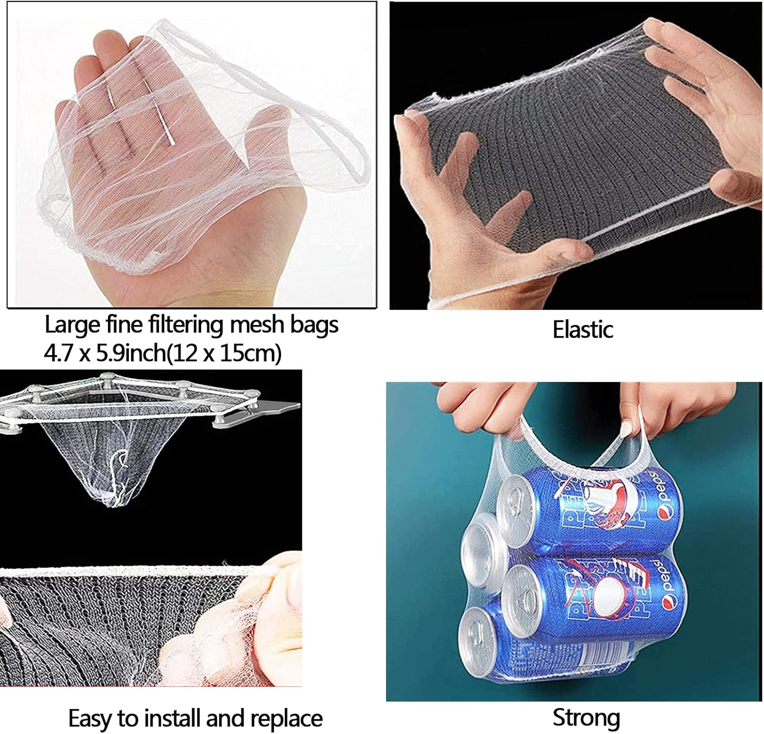 Image galerie 2 - Filtre d’Évier Extensible Anti-Déchets + 50 filtres